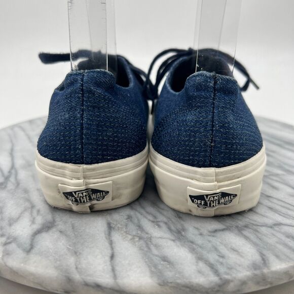 Vans Denim Sneakers Womens 8 Blue Skateboard Shoes Low Top Lace Up Skate Shoe - Picture 5 of 11
